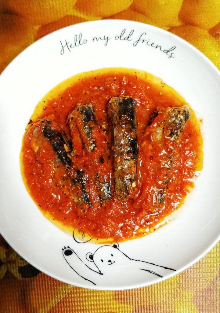 Sardines In Tomato Sauce Cooking In Action